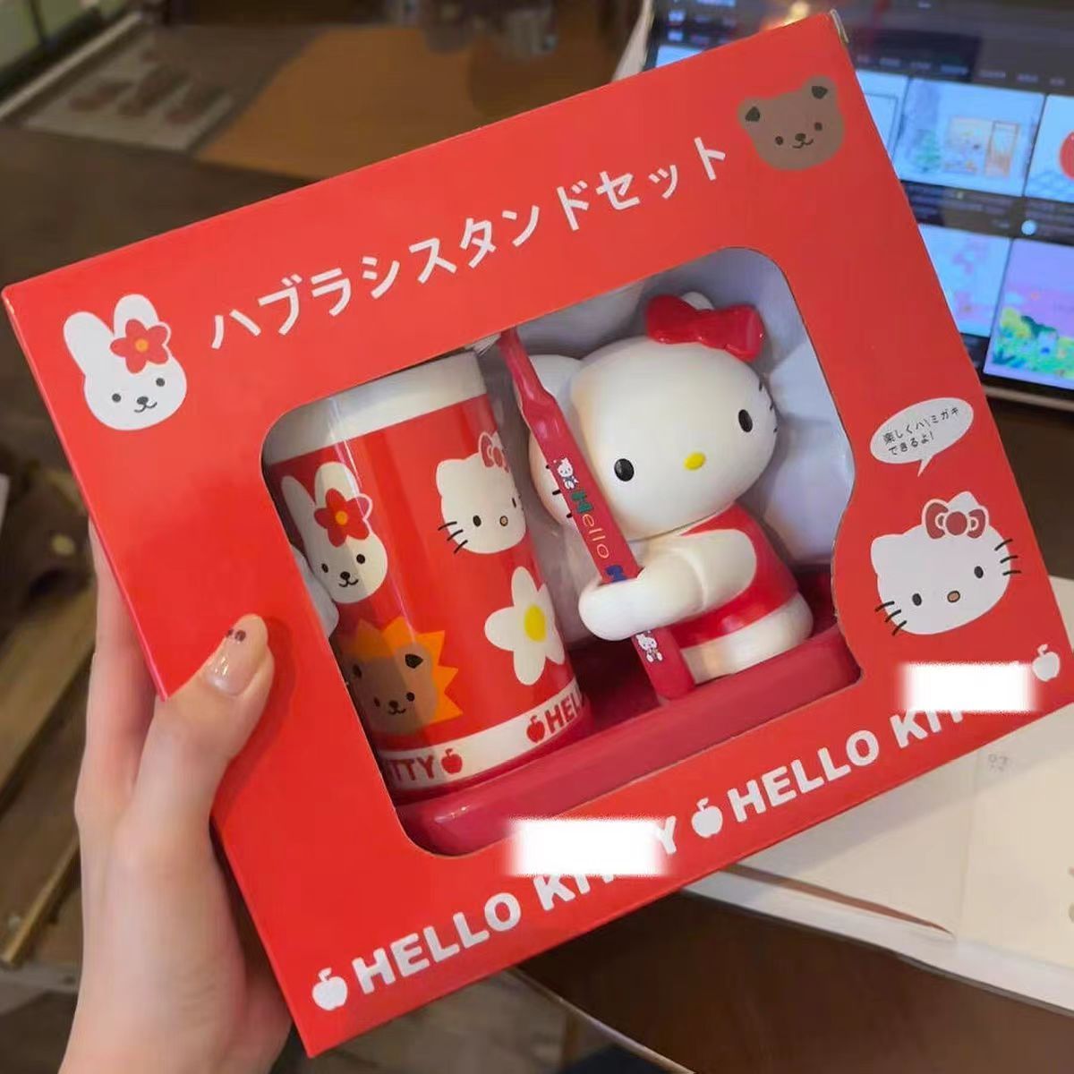 Home One Bathroom Accessories - Anime Sanrio Hello Kitty Geïntegreerde Tandenborstel-