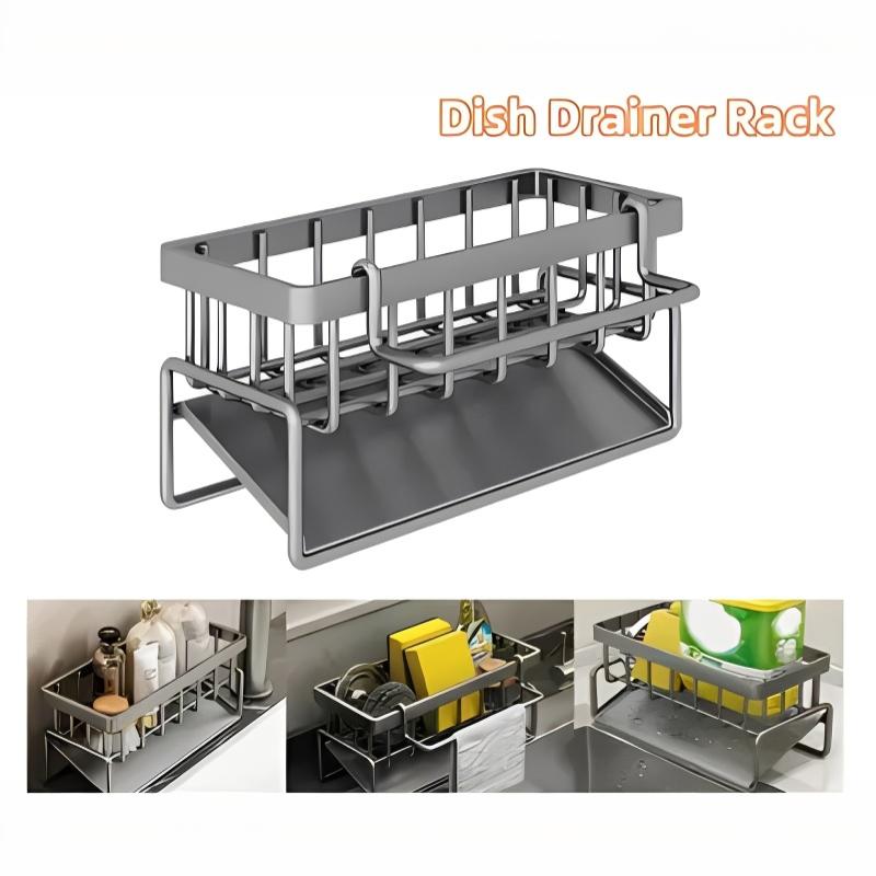 Home Kitchen Bathroom Marketing - Sponshouder met handdoekhouder, keuken- en badkamerorganizer