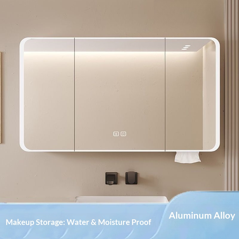 Home Bathroom Furniture - LED slimme badkamerspiegelkast, wandmontage, anti-condens, make-up