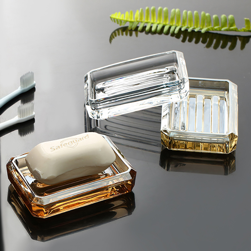 Glass Soap Dish - 2022 Creatieve Eenvoudig Afvoer Wc Zeep