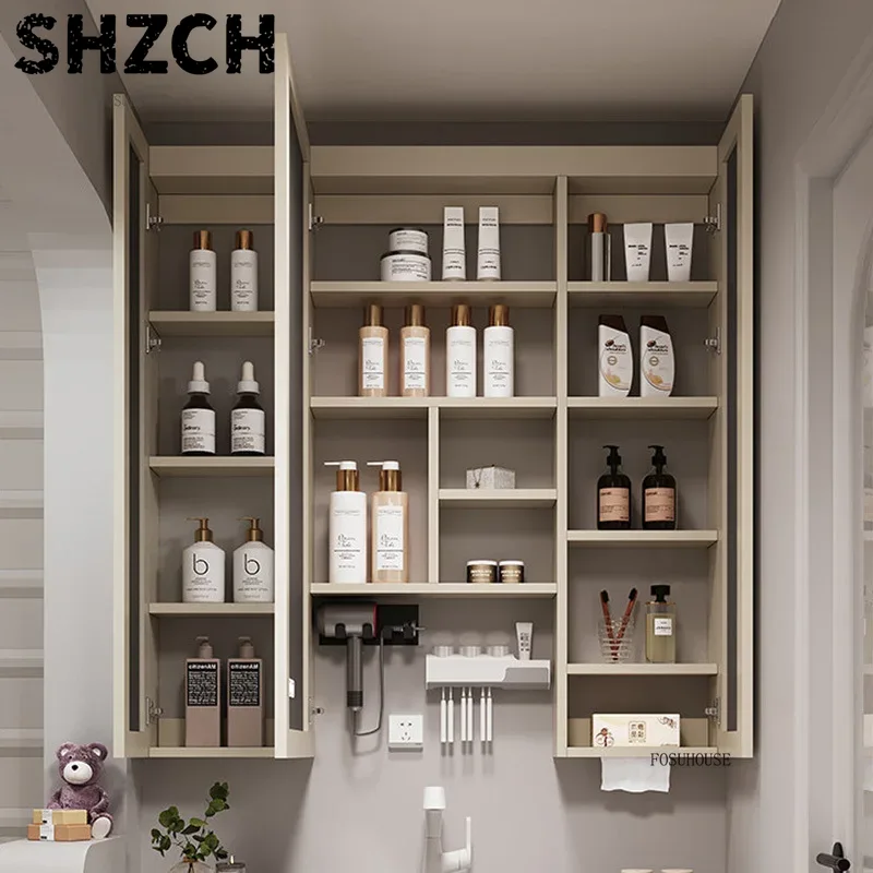 Home Bathroom Furniture - Moderne, verdikte badkamerspiegel met geïntegreerde slimme