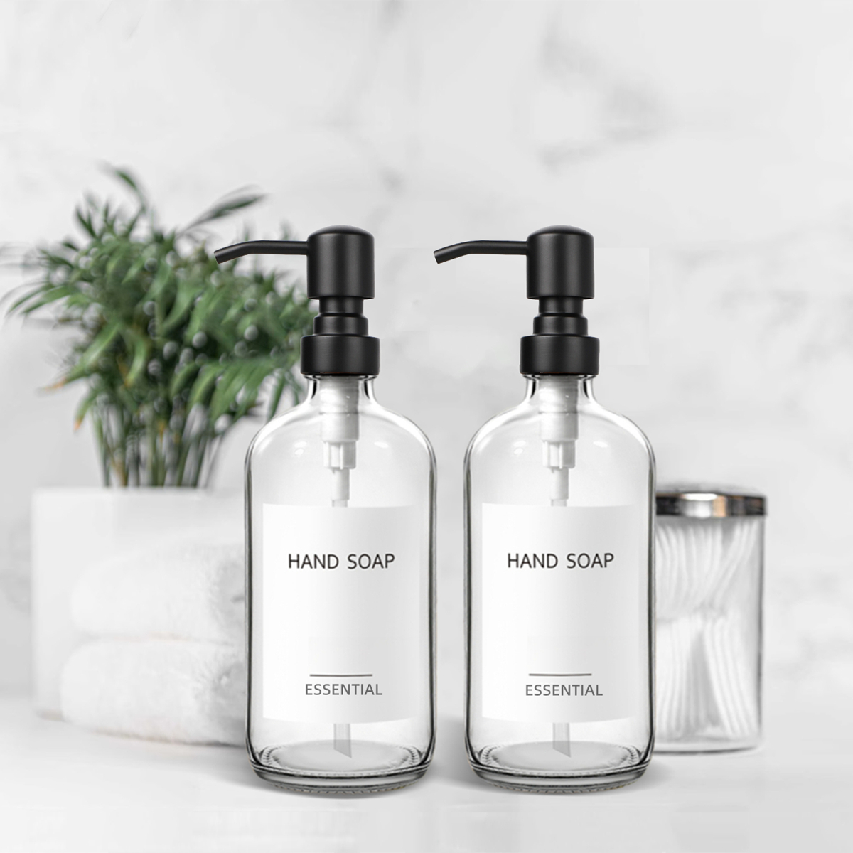 Glass Soap Dish - Helder Glazen zeepdispenser voor badkamer, vloeibare
