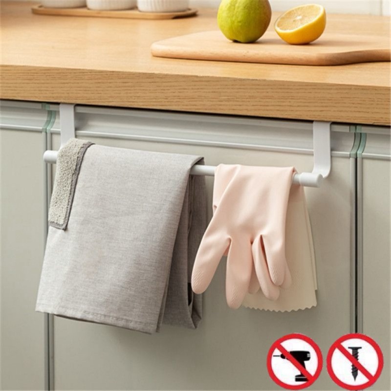 Home Bathroom Plumbing - 1/2 stuks wandgemonteerd keukenkast handdoekenrek-een ruimtebesparend