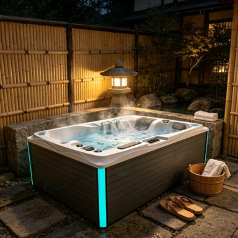 Home Bathroom Jacuzzi - 3-persoons Balboa acryl whirlpool spa jacuzzi