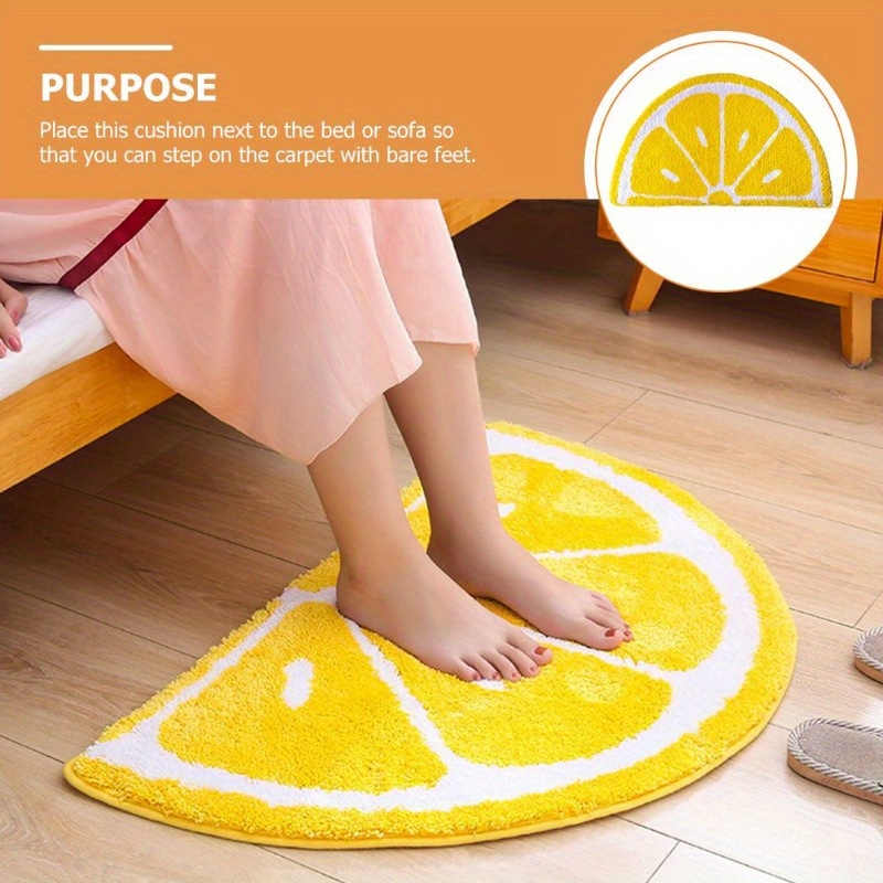 Zara Home Bathroom Rug - VIKAMA Badkamervloermat in frisse citroenstijl, absorberende