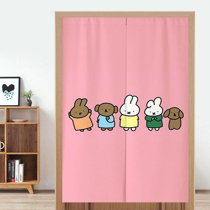 Home One Bathroom Accessories - Schattig Miffy Deurgordijn Zonder Boren Hangende