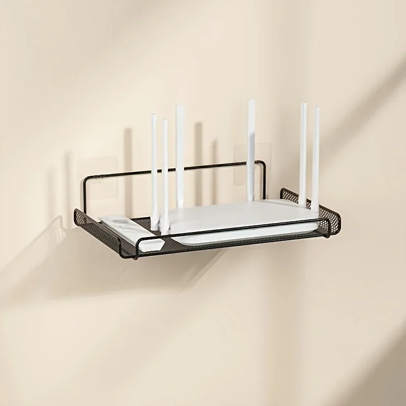 Home Kitchen Bathroom Marketing - Roestvrijstalen routerplank zonder boren, WiFi wandmontage
