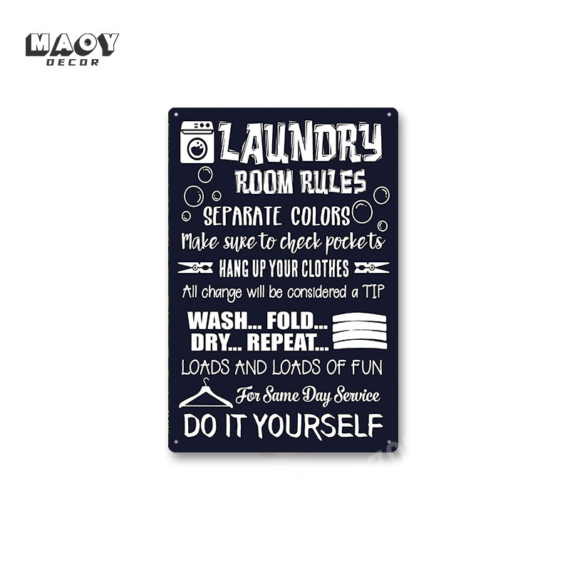 Slogan Metalen Tin Bord Wasrui - Home Bathroom Furniture recensie en prijs