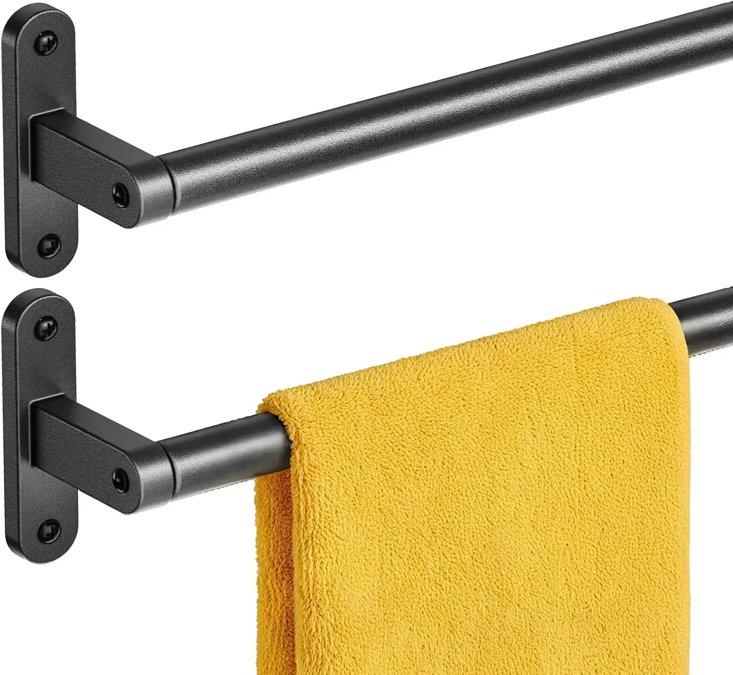 Matzwart handdoekenrek voor de - Home Essentials Bathroom Rack recensie en prijs