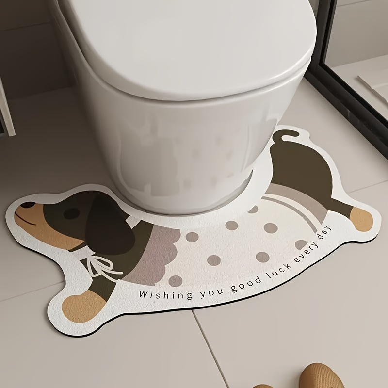 VIKAMA Teckel Toiletmat Schatt - Zara Home Bathroom Rug recensie en prijs