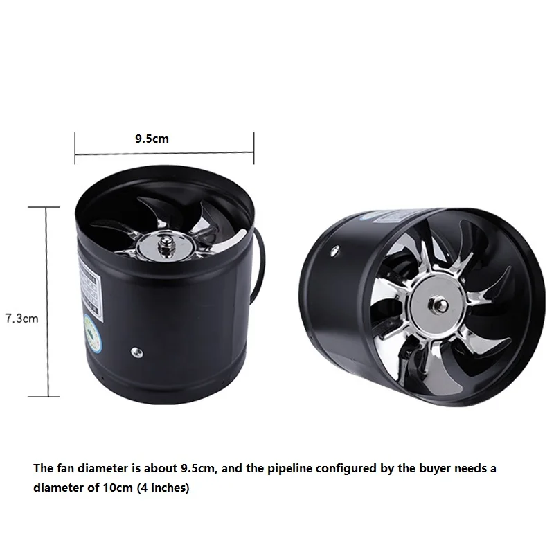 4 Inch Ventilator Lucht Ventil - Home Bathroom Extractor Fan recensie en prijs