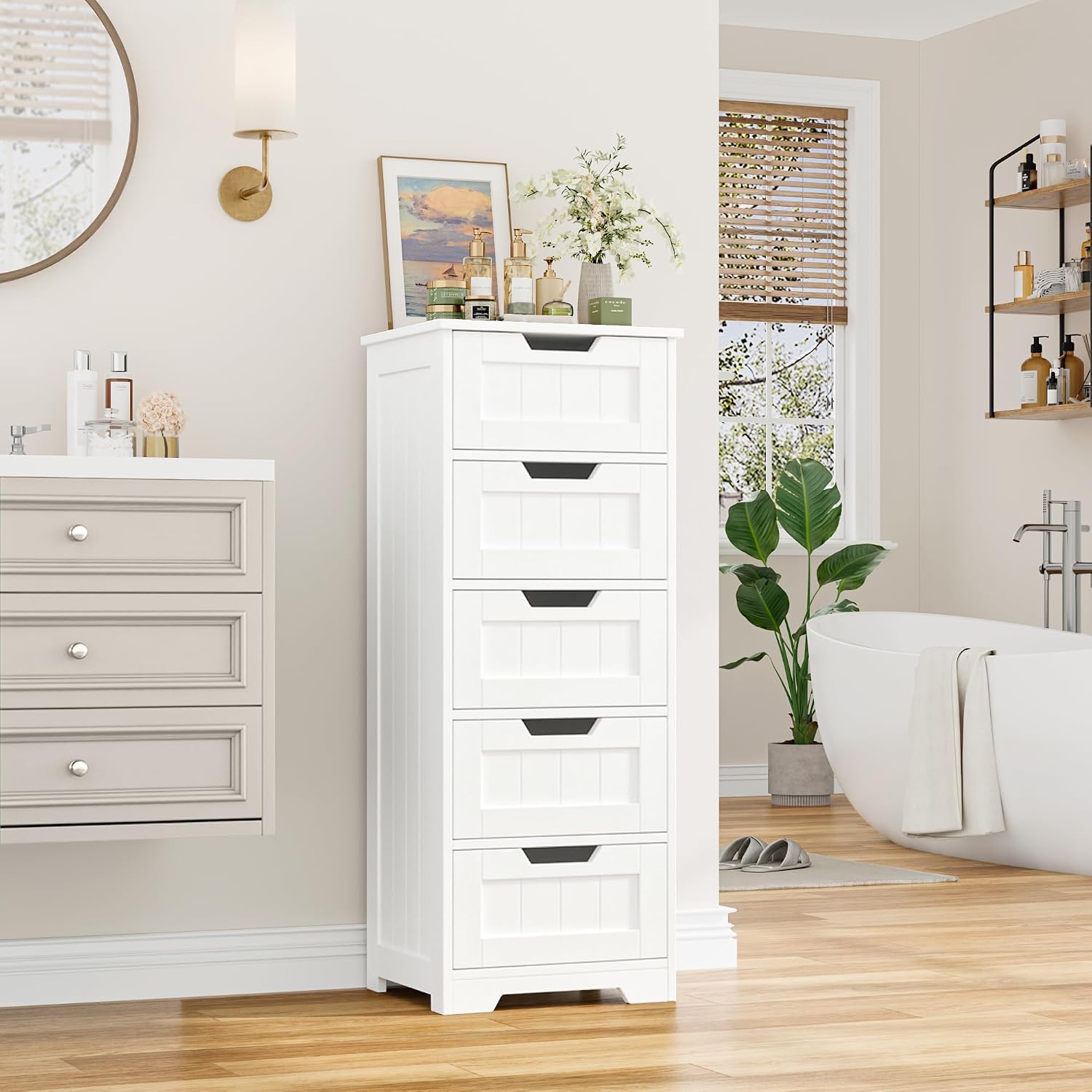 Vrijstaande badkameropbergkast - Home Bathroom Furniture recensie en prijs