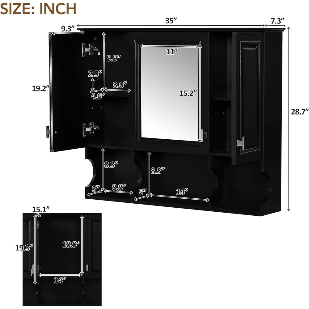 Badkamerwandkast met spiegel,  - Home Bathroom Furniture recensie en prijs
