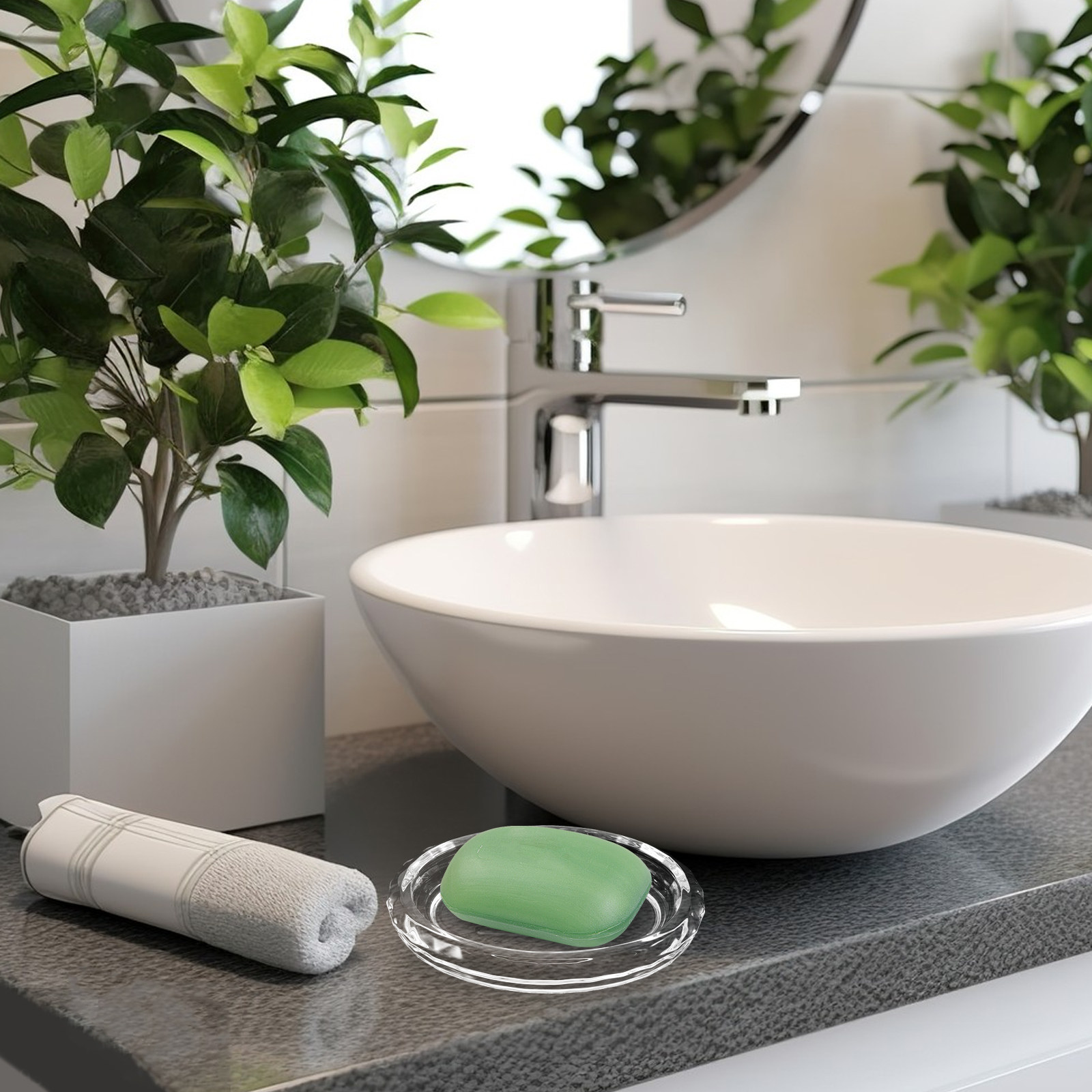 2 stuks transparante glazen ze - Glass Soap Dish recensie en prijs