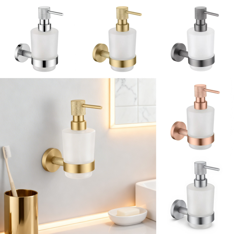 Geborsteld nikkel messing geka - Glass Soap Dish recensie en prijs