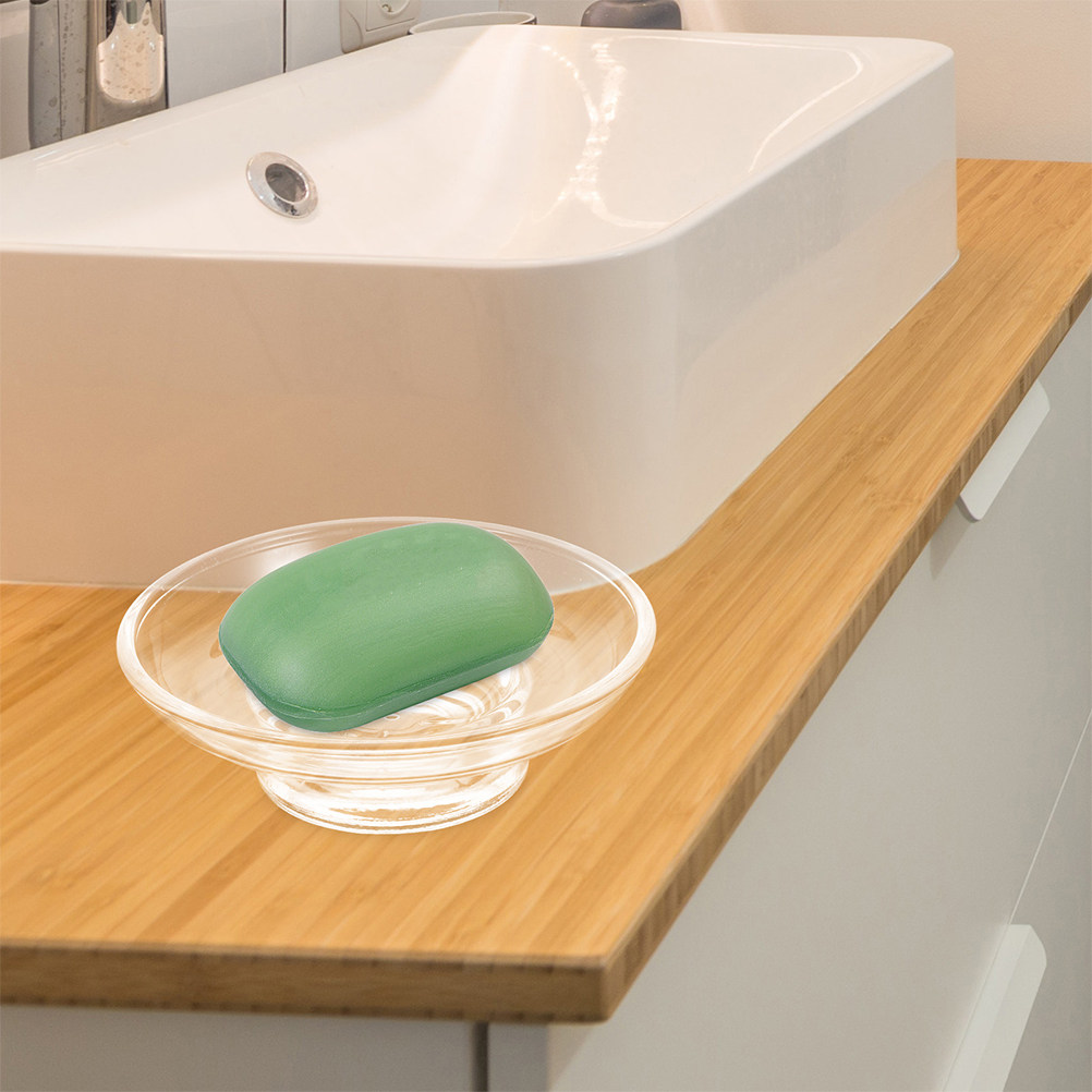 Matglazen zeepbakje rond elega - Glass Soap Dish recensie en prijs