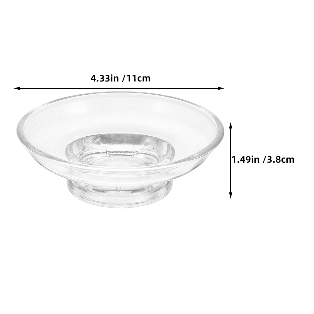 Matglazen zeepbakje rond elega - Glass Soap Dish recensie en prijs