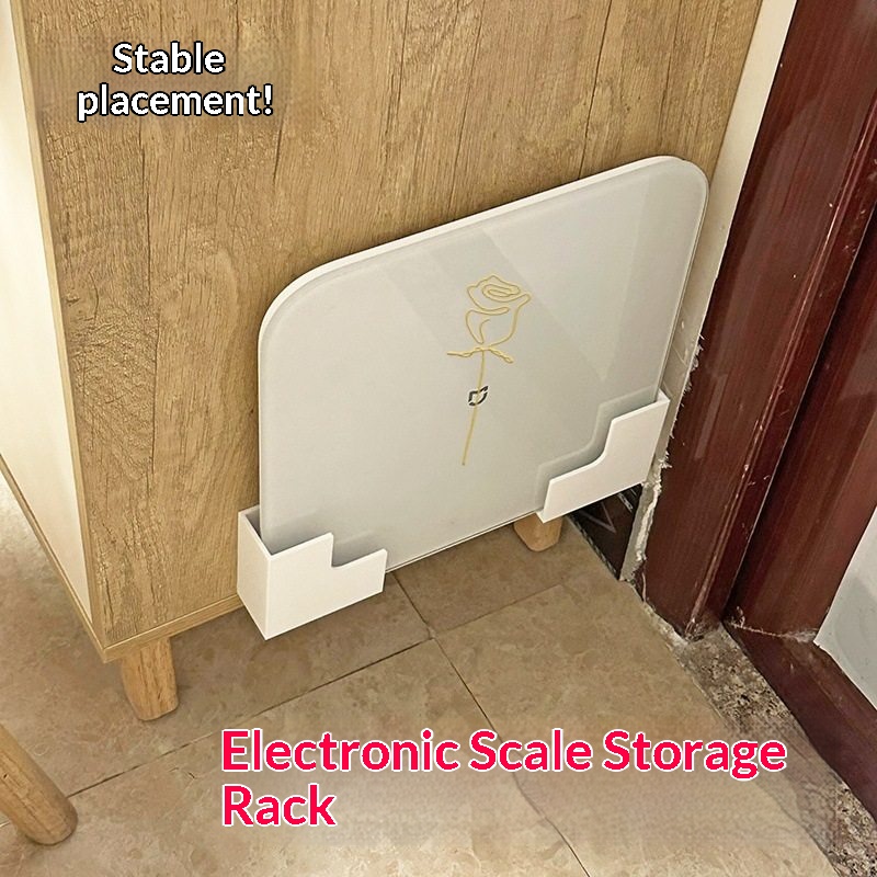 Witte zelfklevende weegschaalh - Home Bathroom Organizer recensie en prijs