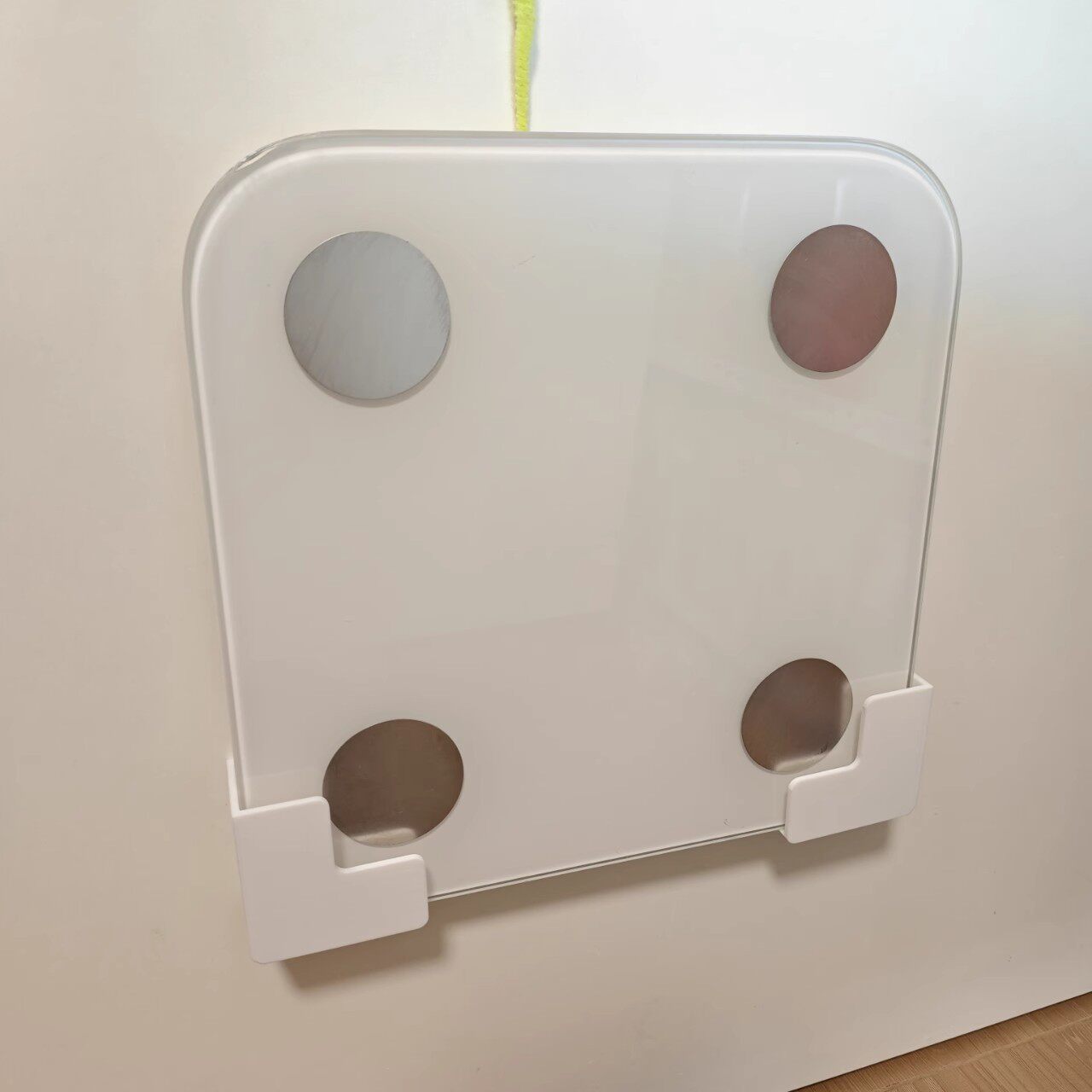 Witte zelfklevende weegschaalh - Home Bathroom Organizer recensie en prijs