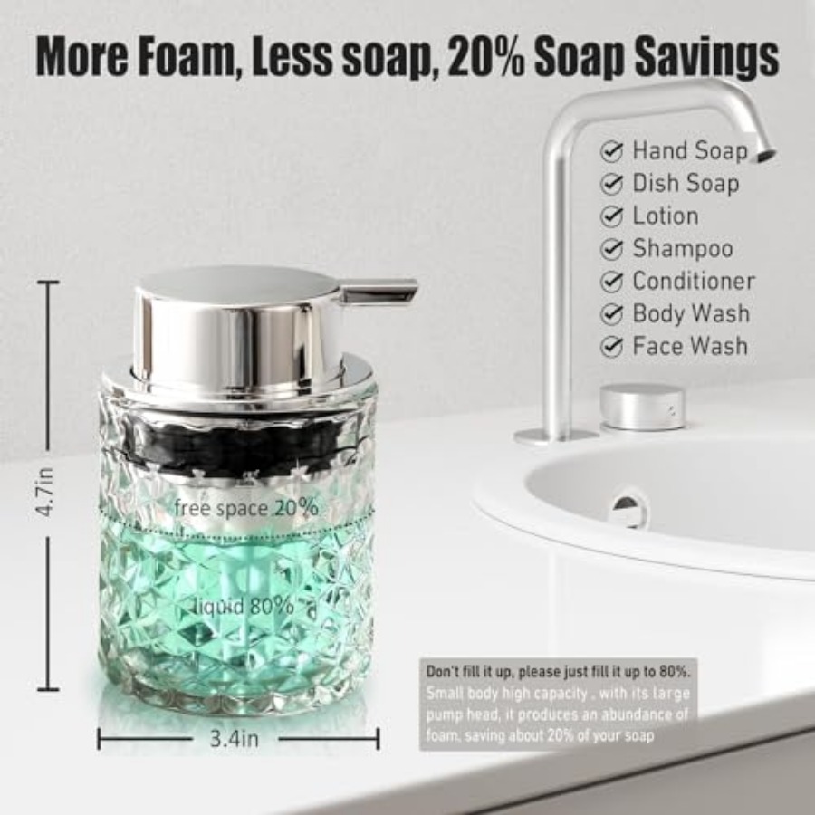 Schuimende handzeepdispenser,  - Glass Soap Dish recensie en prijs