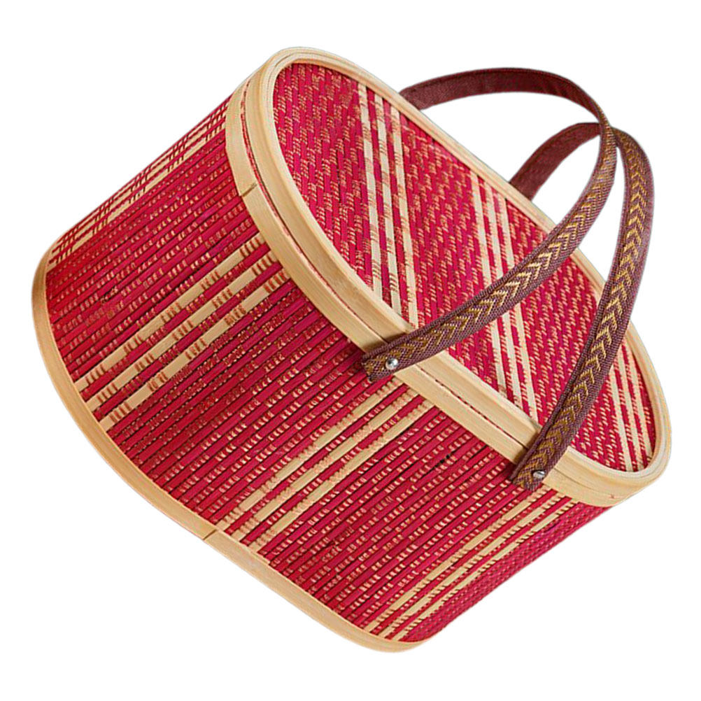 Ovaal bamboe opbergmandje met  - Home Bathroom Organizer recensie en prijs