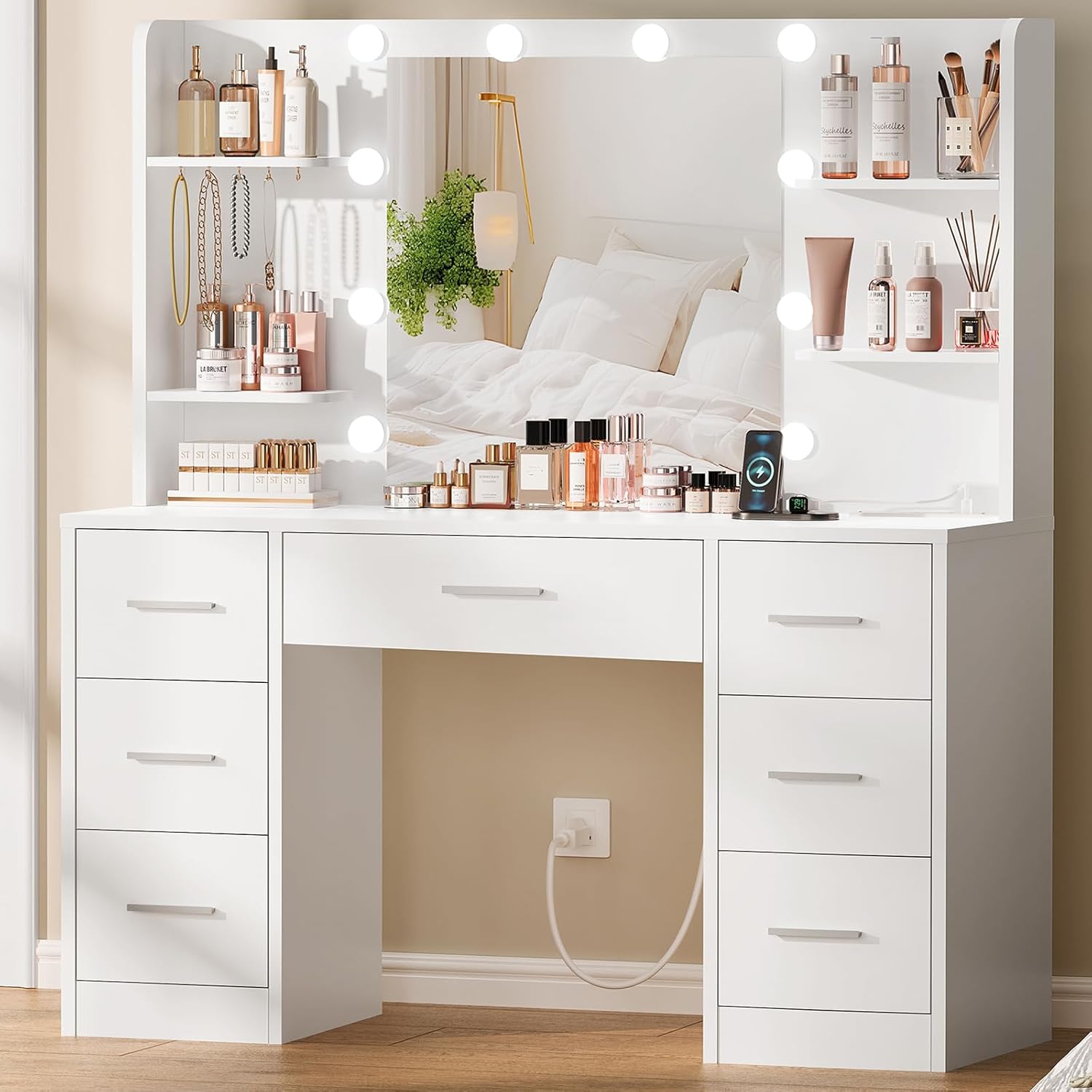 Grote kaptafel met LED-verlich - Home Outlet Bathroom Mirrors recensie en prijs
