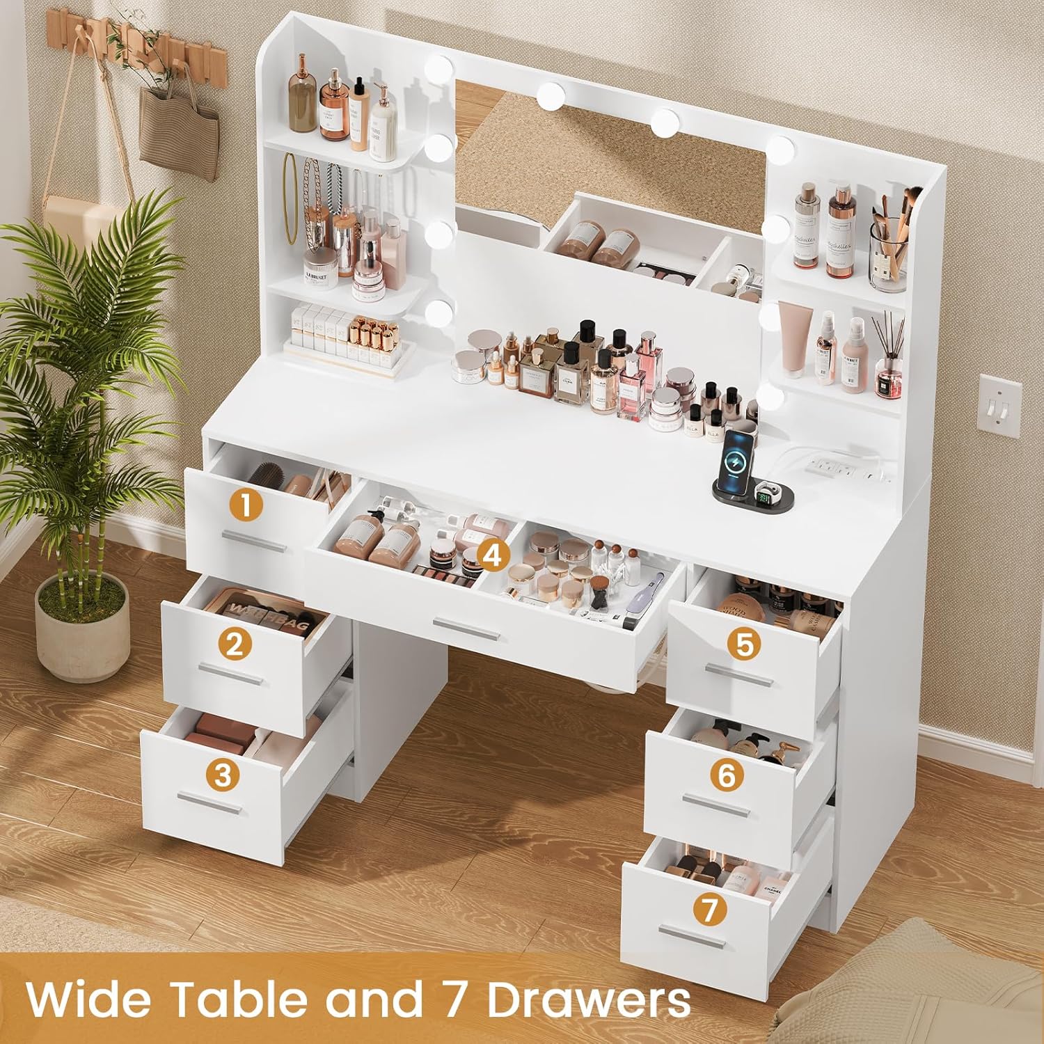 Grote kaptafel met LED-verlich - Home Outlet Bathroom Mirrors recensie en prijs