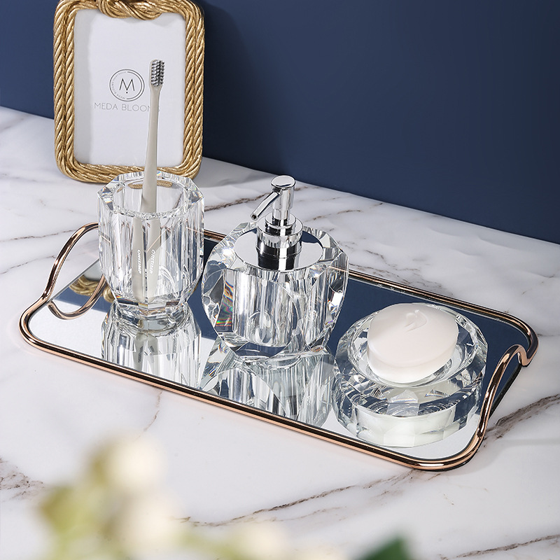 Badkamer Set Kristalglas Zeepd - Glass Soap Dish recensie en prijs