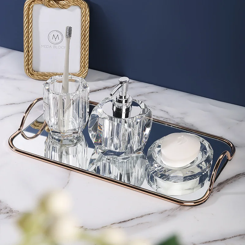 Badkamerset Kristalglas Zeepdi - Glass Soap Dish recensie en prijs