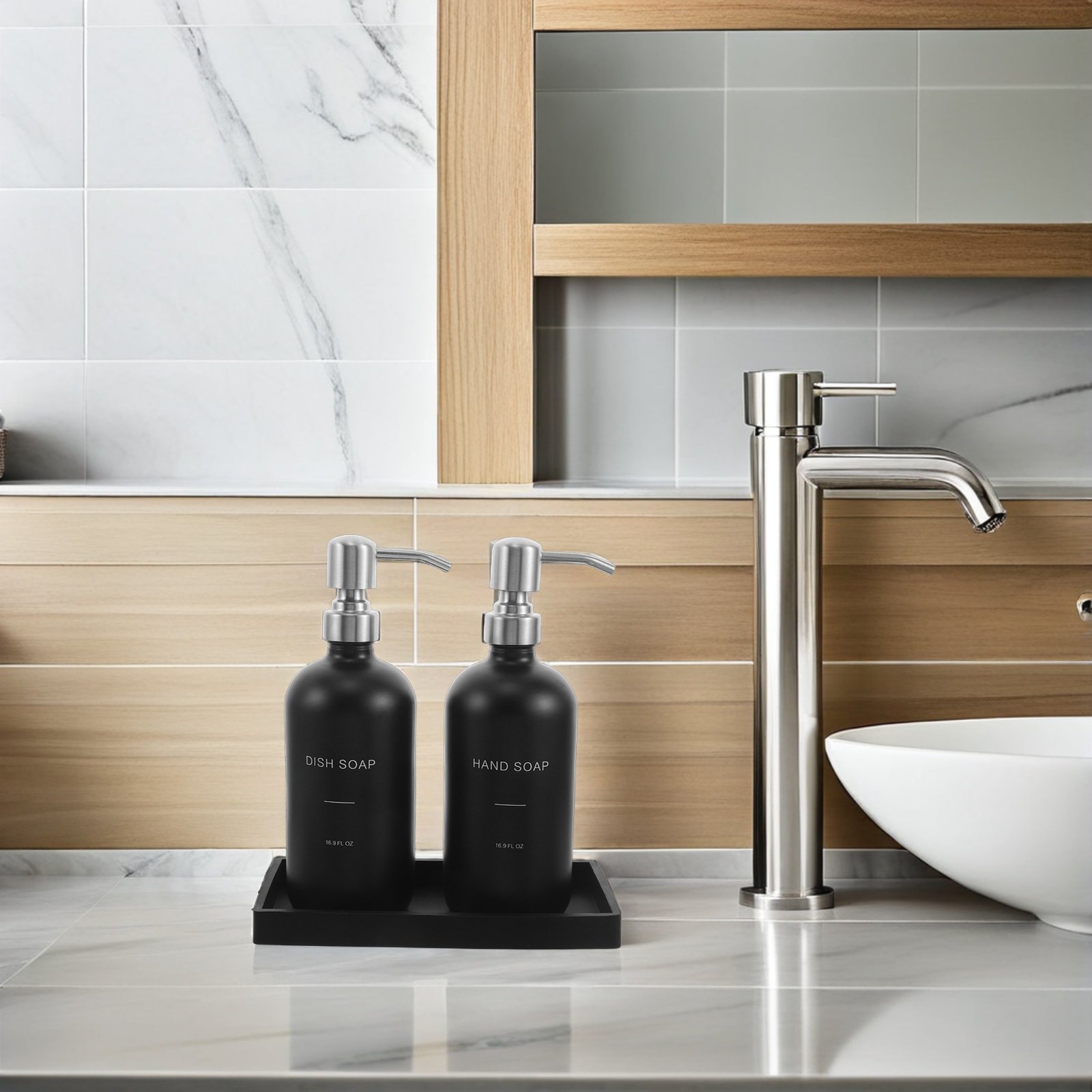 1 Set Glazen Zeepdispenser Set - Glass Soap Dish recensie en prijs