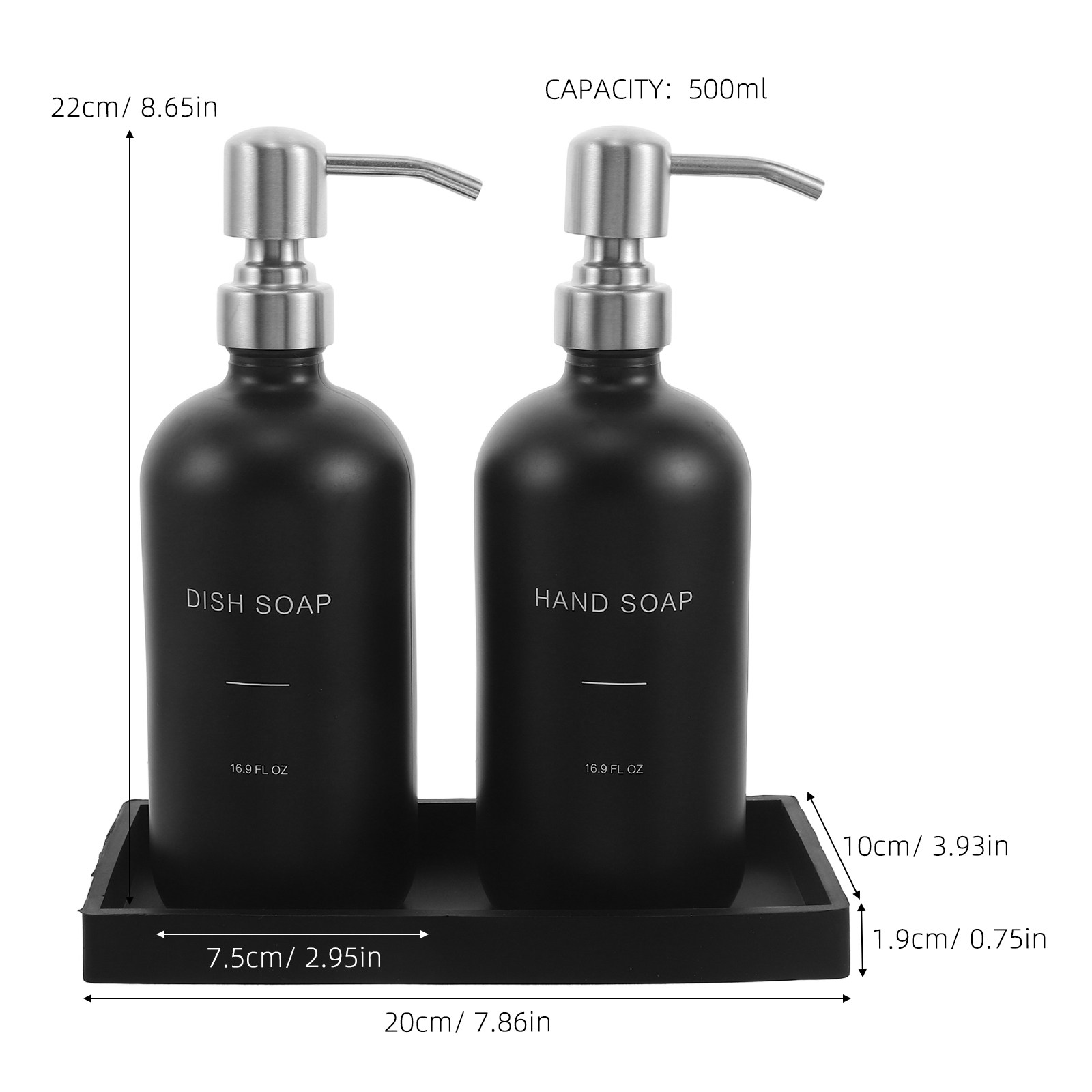 1 Set Glazen Zeepdispenser Set - Glass Soap Dish recensie en prijs