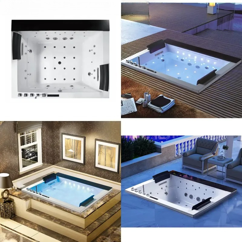 Dubbele badkuip jacuzzi met di - Home Bathroom Jacuzzi recensie en prijs