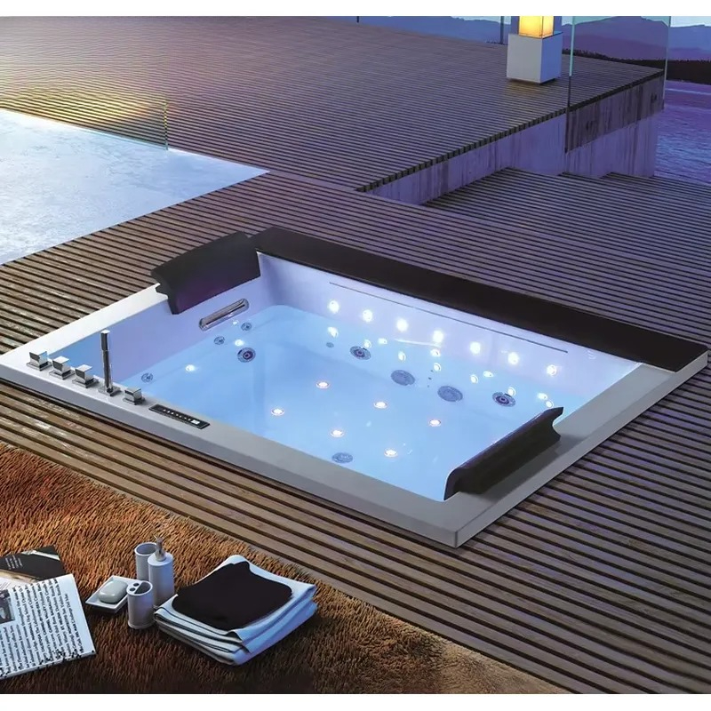 Dubbele badkuip jacuzzi met di - Home Bathroom Jacuzzi recensie en prijs