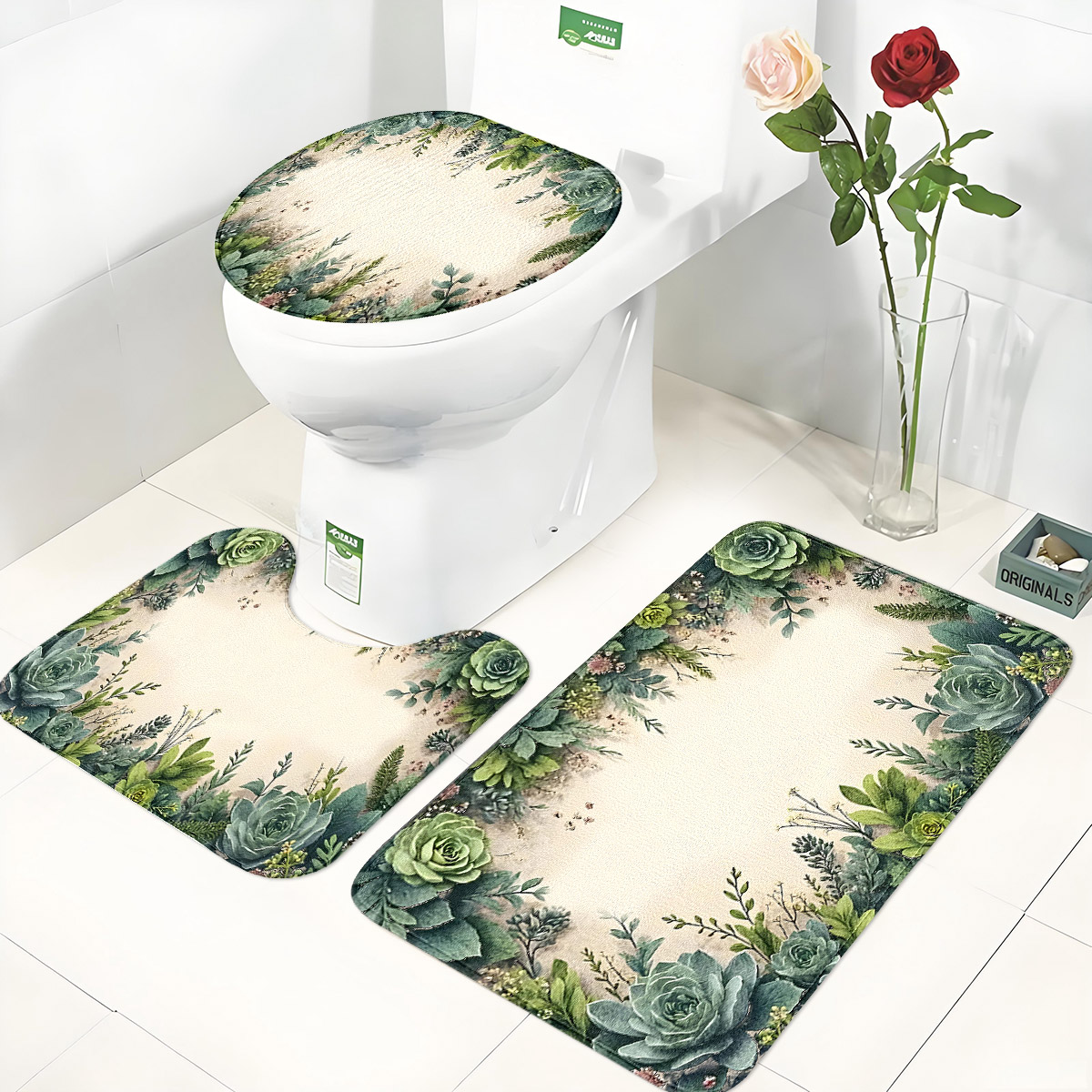 Retro succulente badkamerset v - Zara Home Bathroom Rug recensie en prijs