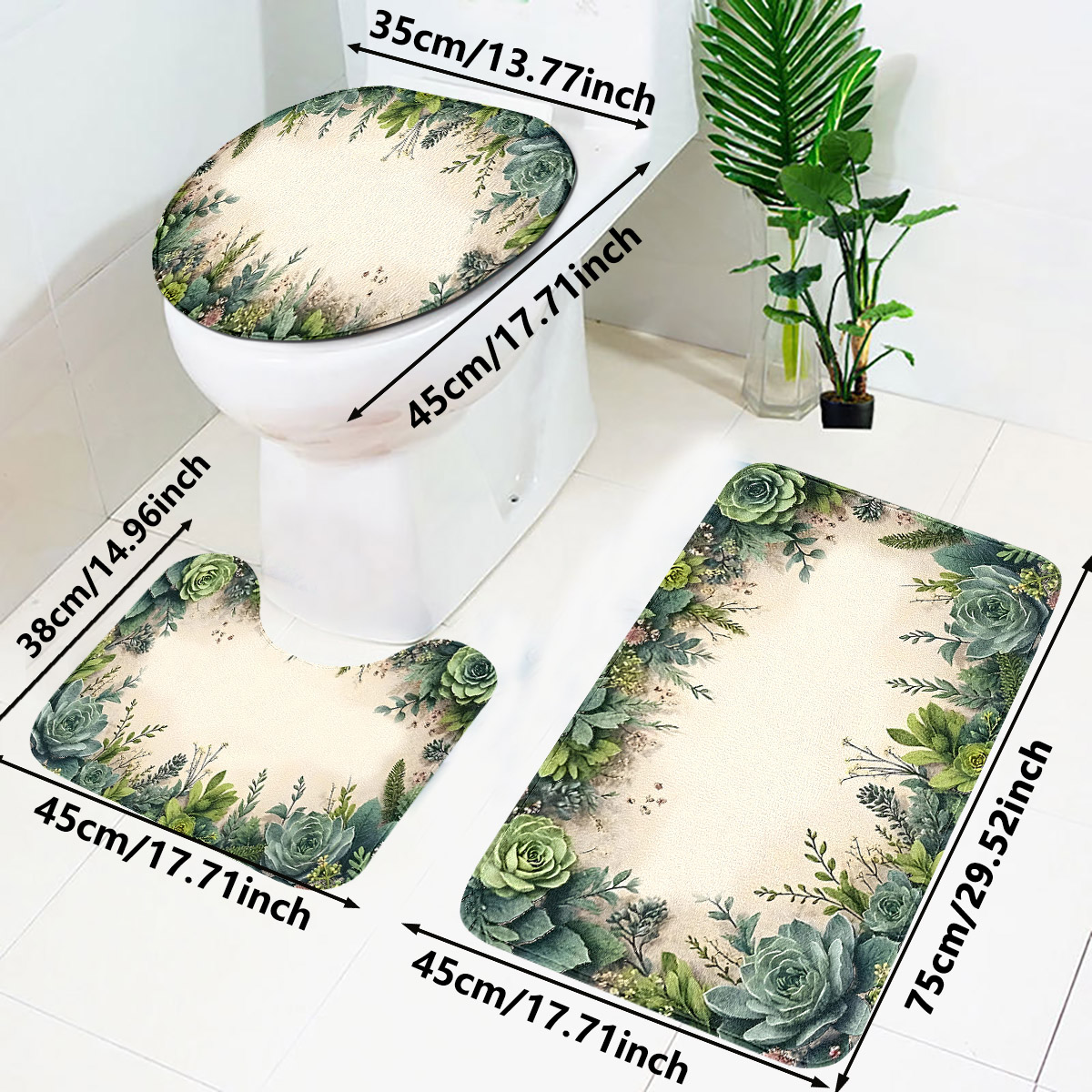 Retro succulente badkamerset v - Zara Home Bathroom Rug recensie en prijs