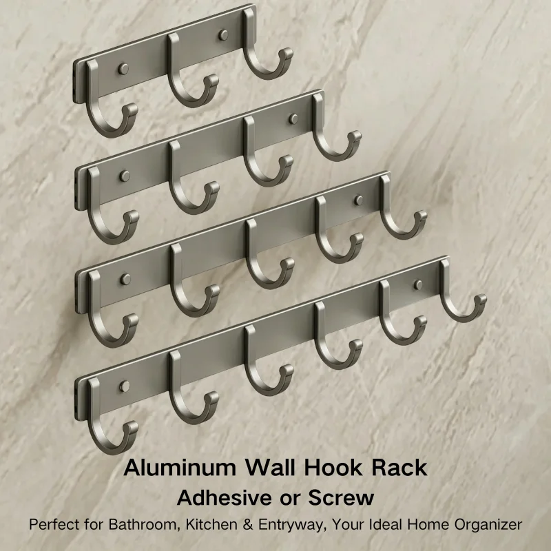 Aluminium wandhaakrek – zonder - Home Bathroom Organizer recensie en prijs