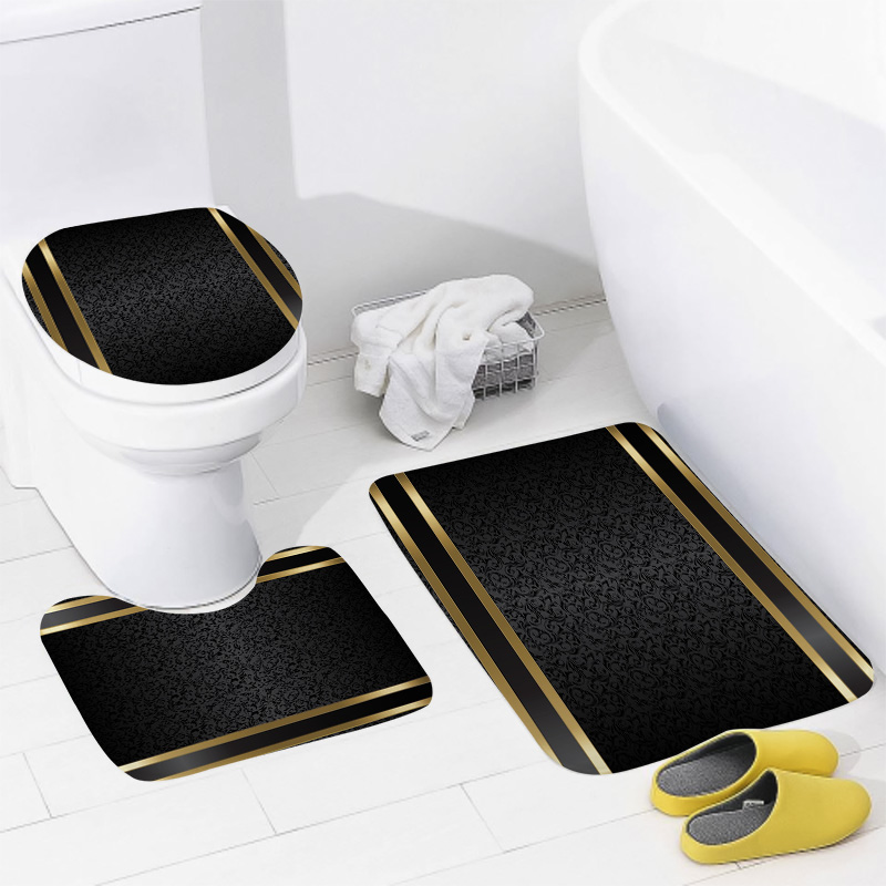 Luxe zwart en goud badkamerset - Zara Home Bathroom Rug recensie en prijs