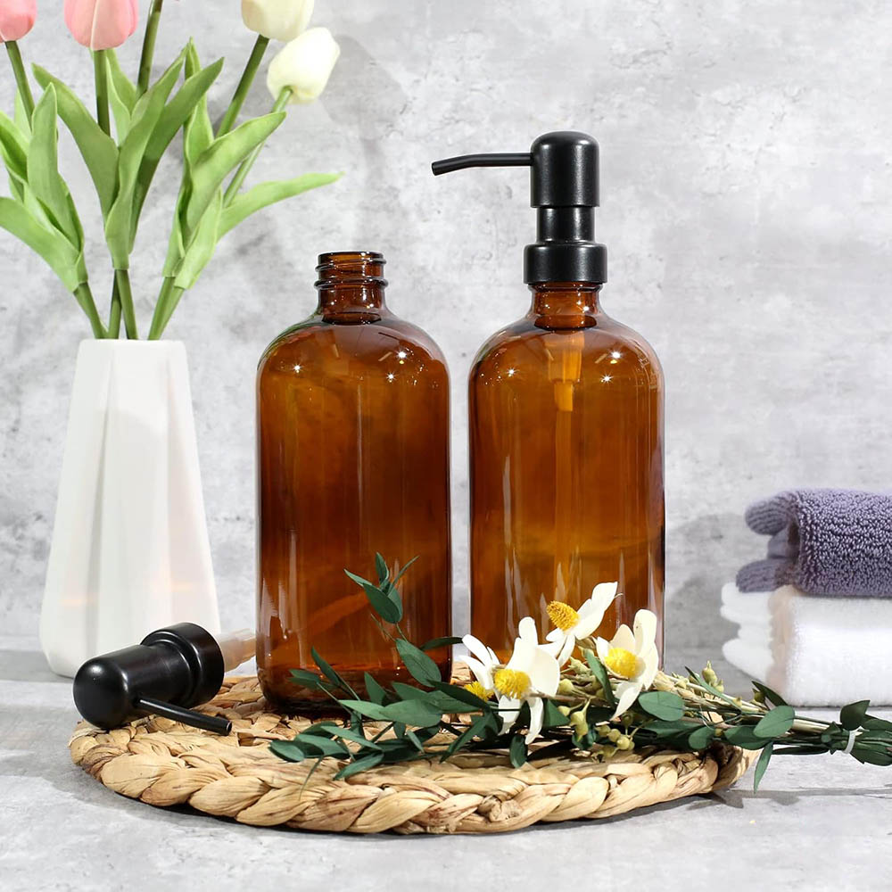 Amberkleurige glazen zeepdispe - Glass Soap Dish recensie en prijs