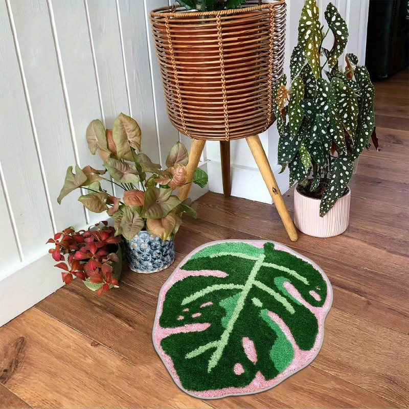 VIKAMA Roze Tropisch Blad Pluc - Zara Home Bathroom Rug recensie en prijs