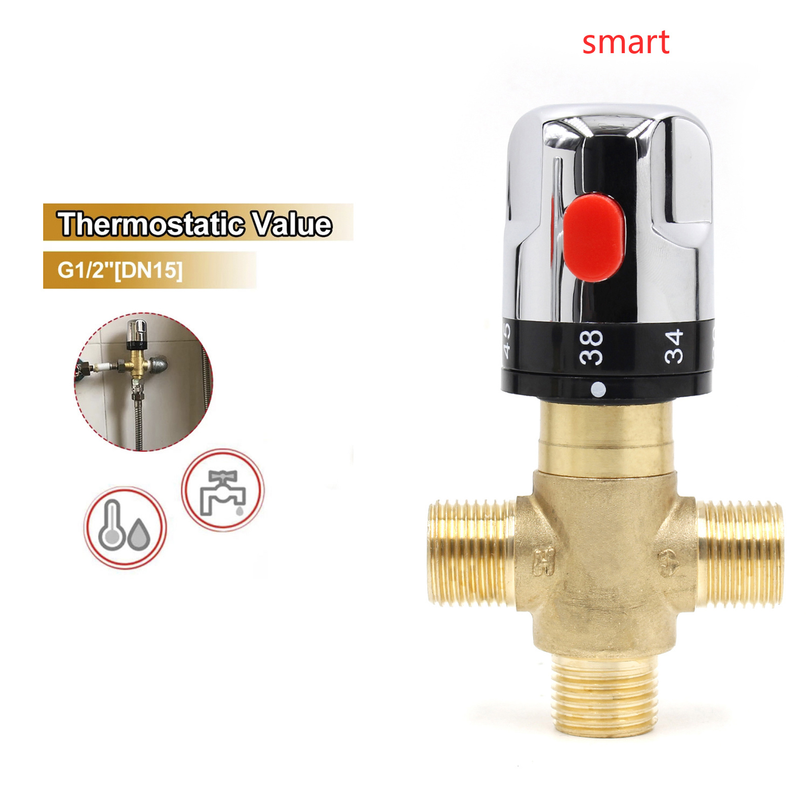 Temperatuurregeling G1/2 Sanit - Home Bathroom Plumbing recensie en prijs