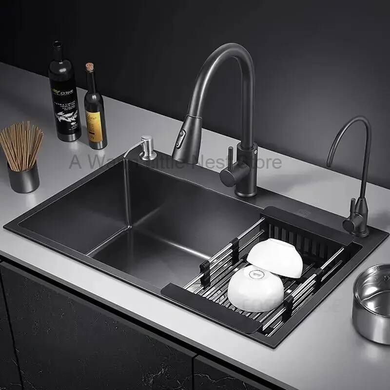 Zwarte Nano-keukenwastafels Ba - Home One Bathroom Accessories recensie en prijs