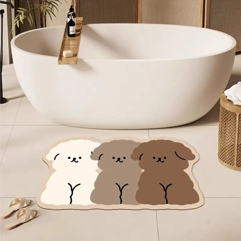 1PC schattige hondvormige badk - Zara Home Bathroom Rug recensie en prijs