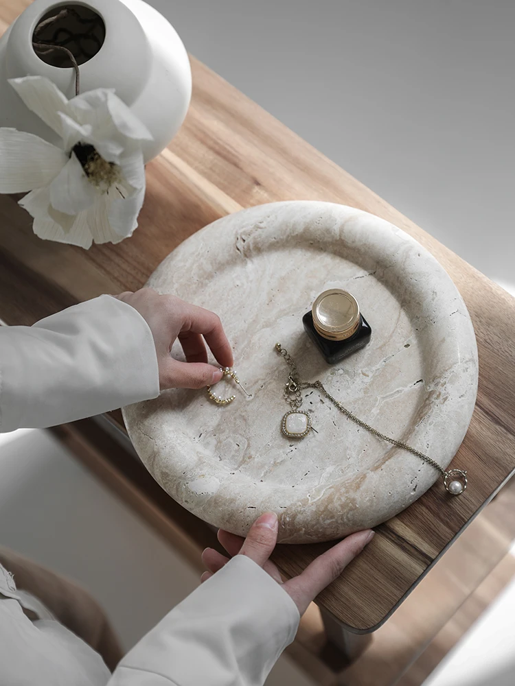 Trendy beige travertijn dienbl - Home Bathroom Trends recensie en prijs