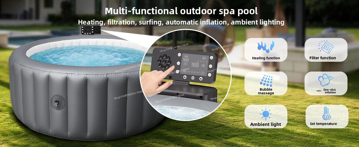 Opblaasbaar SPA-zwembad, opbla - Home Bathroom Jacuzzi recensie en prijs